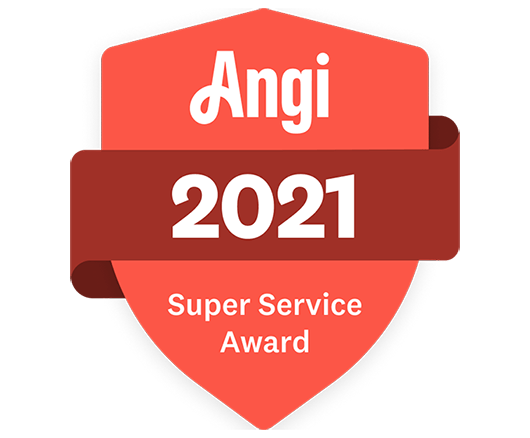 Angi 2021 super service award logo